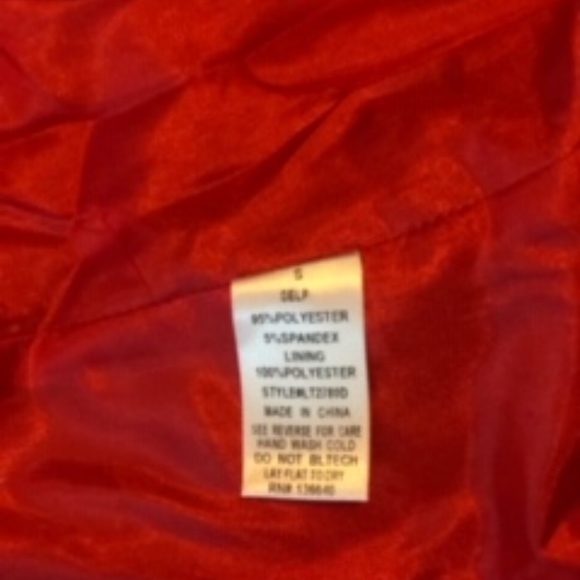 Candy Apple Red Blazer W/ Gold Lion Buttons - Picture 6 of 7